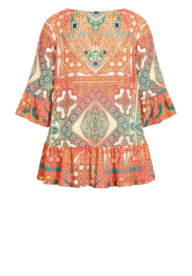 Zelma Tunic, COASTAL TILE, alternate image number null