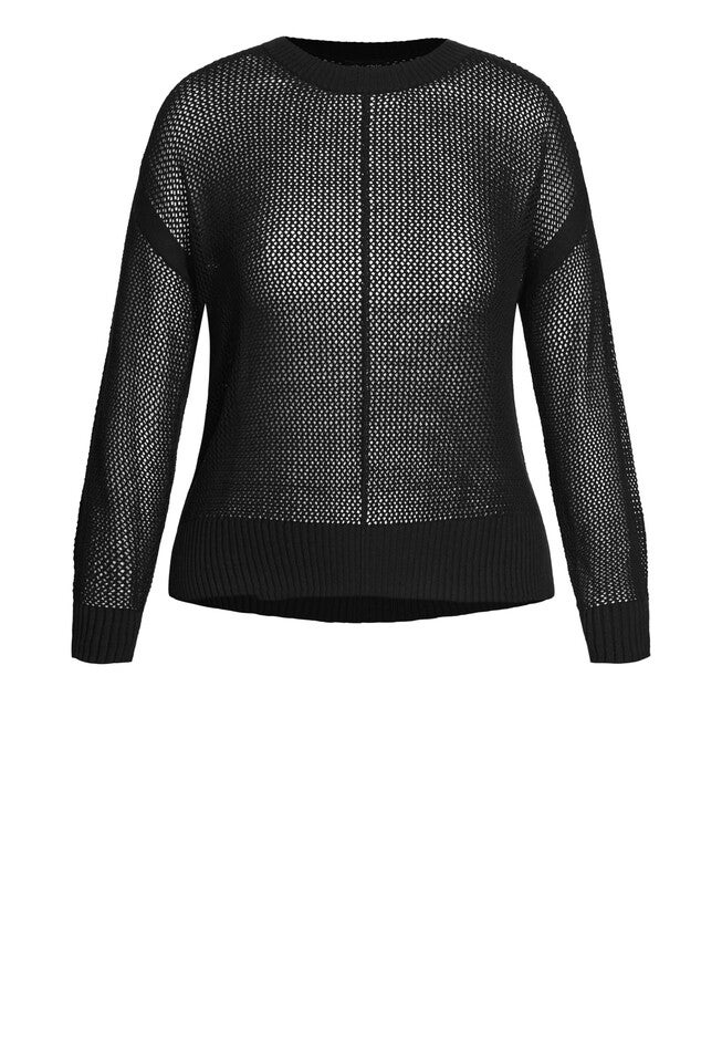 Amelia Sweater - black, BLACK, alternate image number null