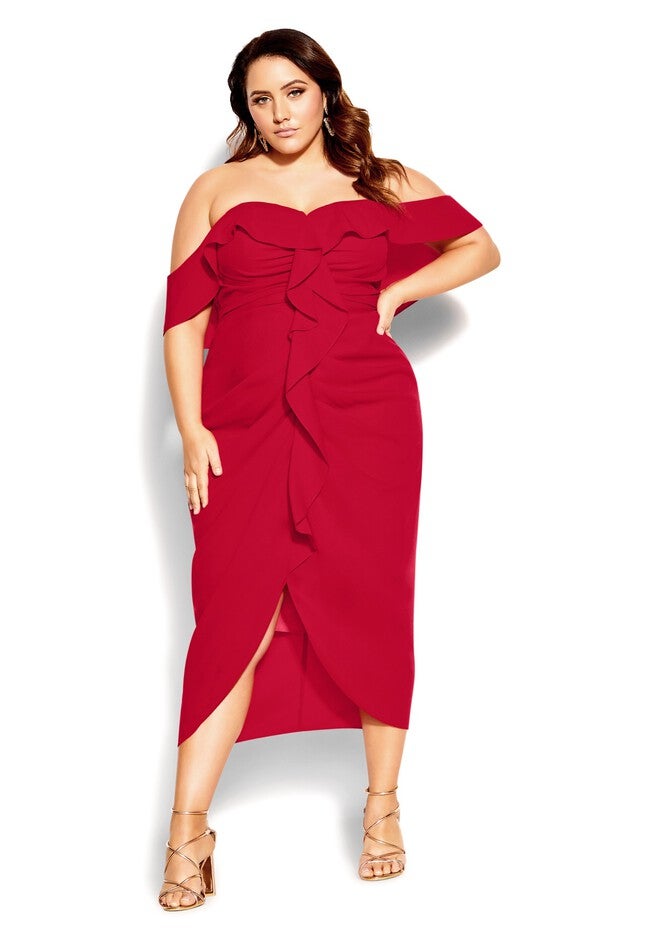 Va Va Voom Dress - scarlet, RED, hi-res image number null