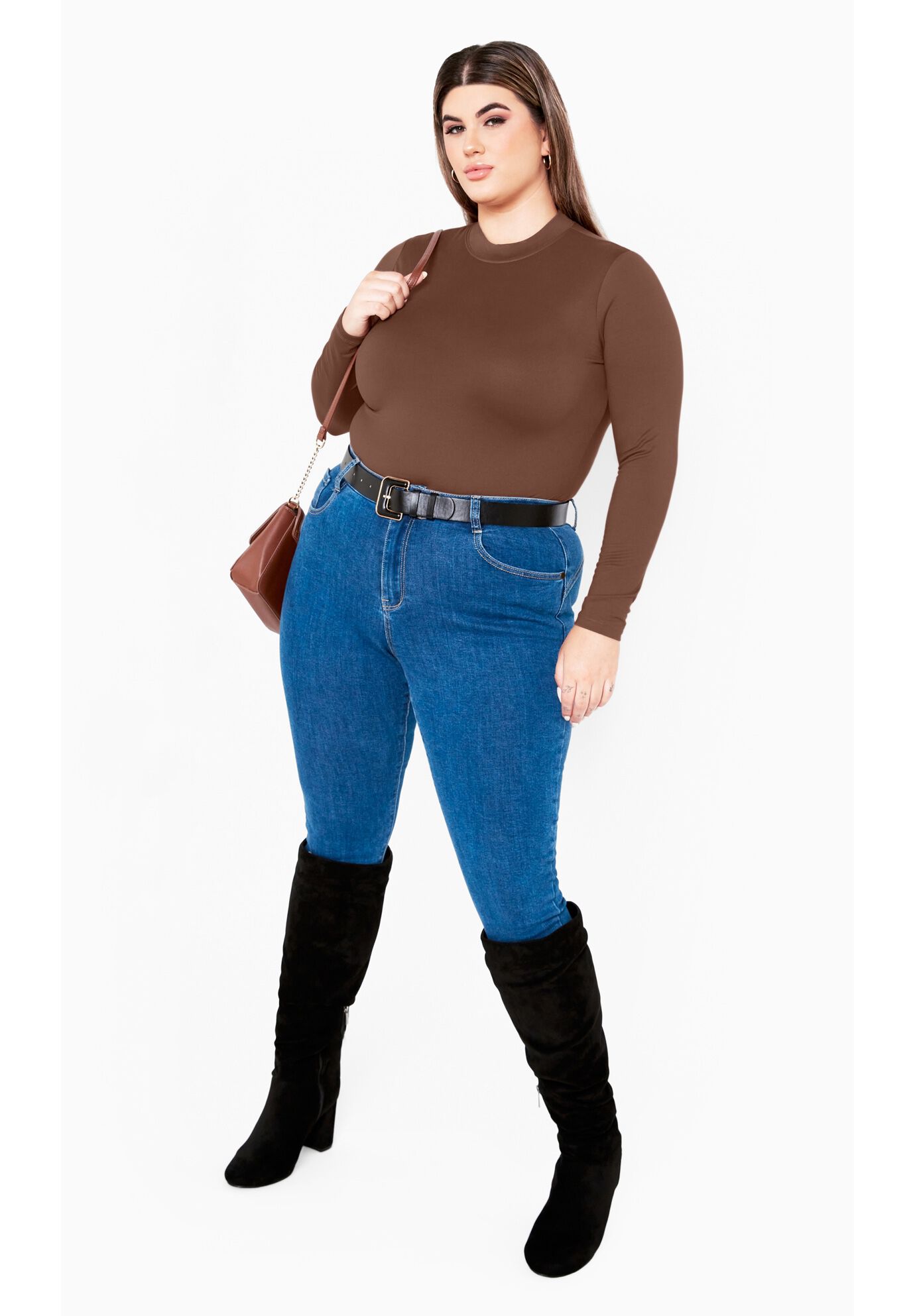 Kate Bodysuit, CHOCOLATE, on-hover image number 1