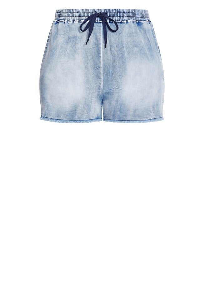 Soft Denim Short - denim, BLUE, alternate image number null