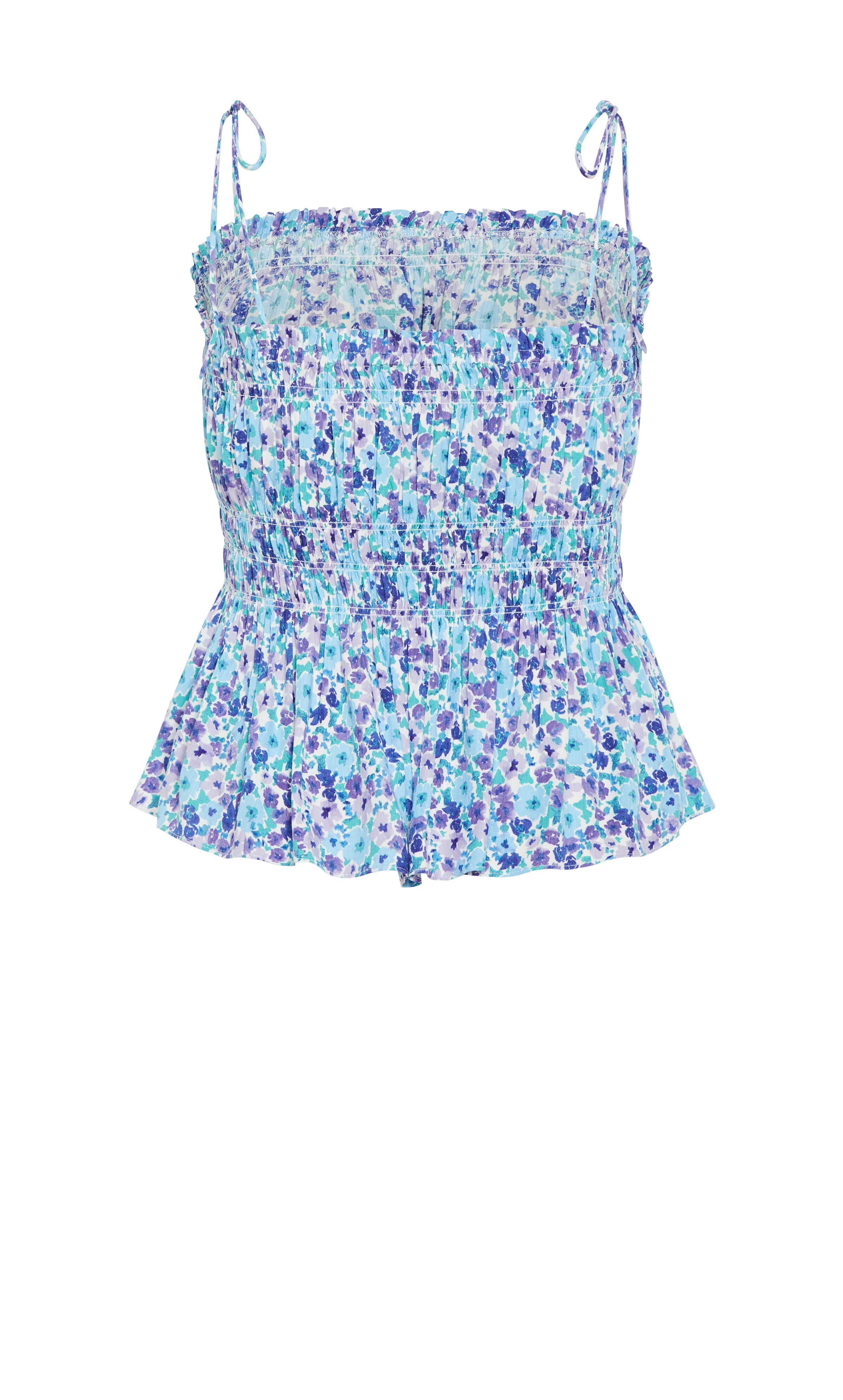 Lyla Print Top - blue, BLUE, alternate image number 4
