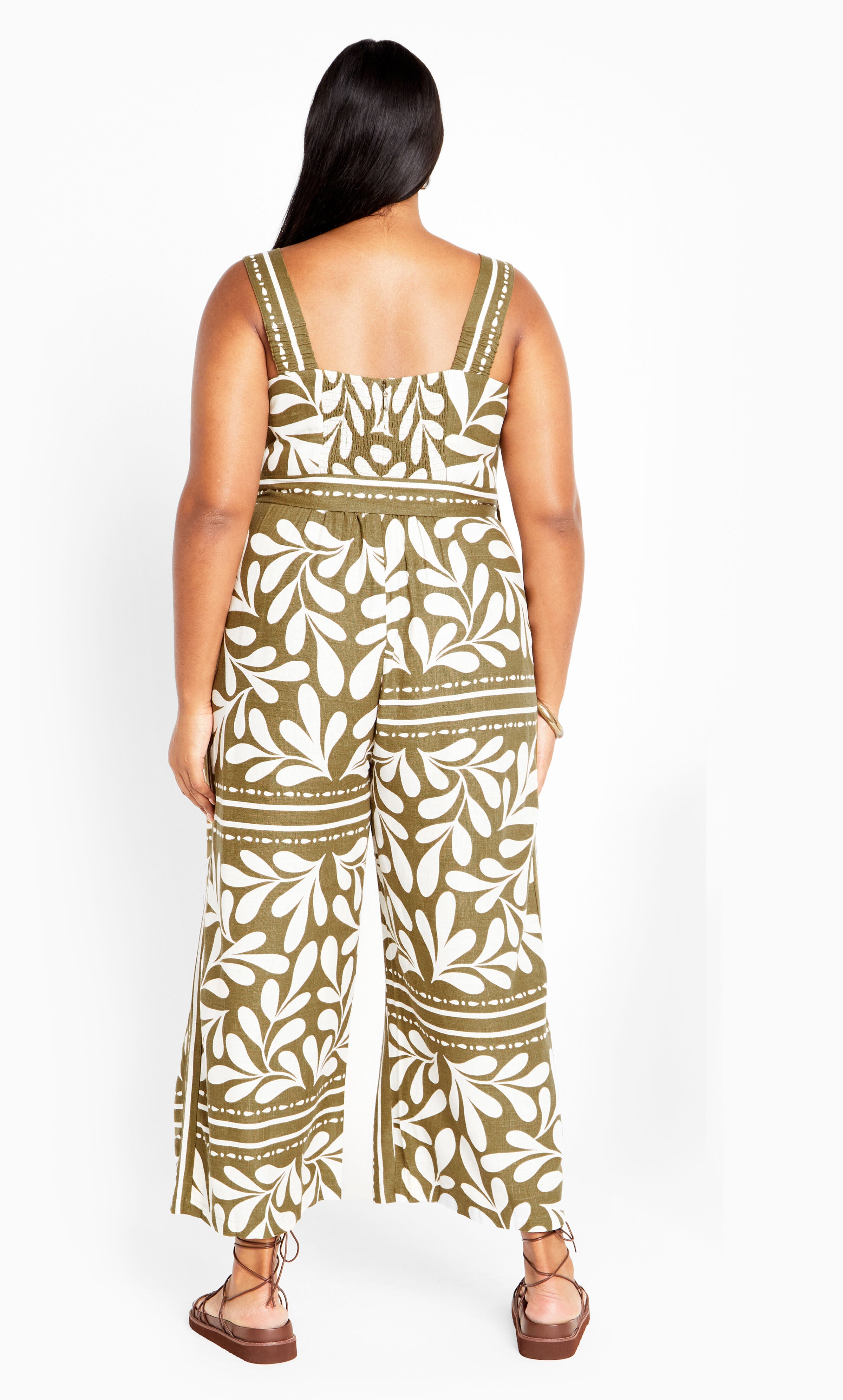 Modern Muse Jumpsuit - juniper, GREEN, alternate image number 3