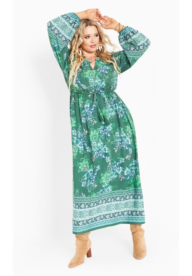 Keepsake Border Maxi Dress, FOLK BORDER, on-hover image number 1