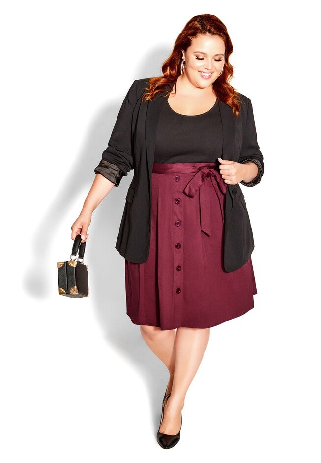 Uptown Girl Dress - port, RED, on-hover image number 1