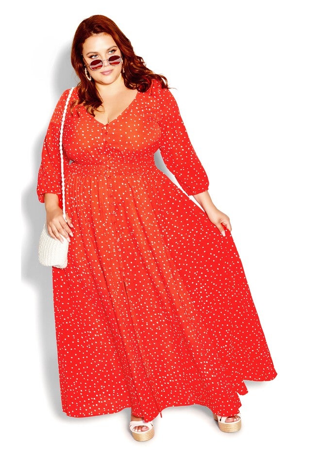 Olivia Maxi Dress - red, RED, hi-res image number 0