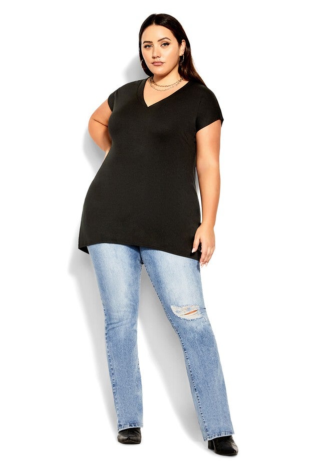 Dynamic V Top - black, BLACK, alternate image number null