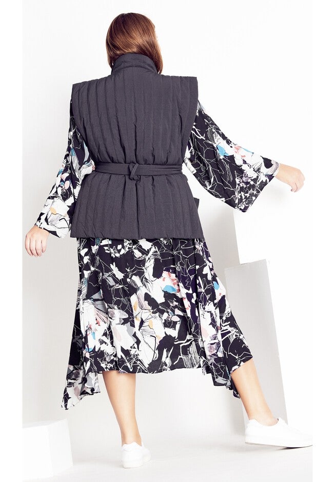 Sleek Tie Vest - steel, GREY, alternate image number 5