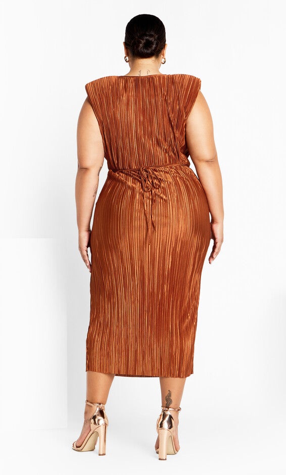 Alexis Dress - bronze, BRONZE, alternate image number 2