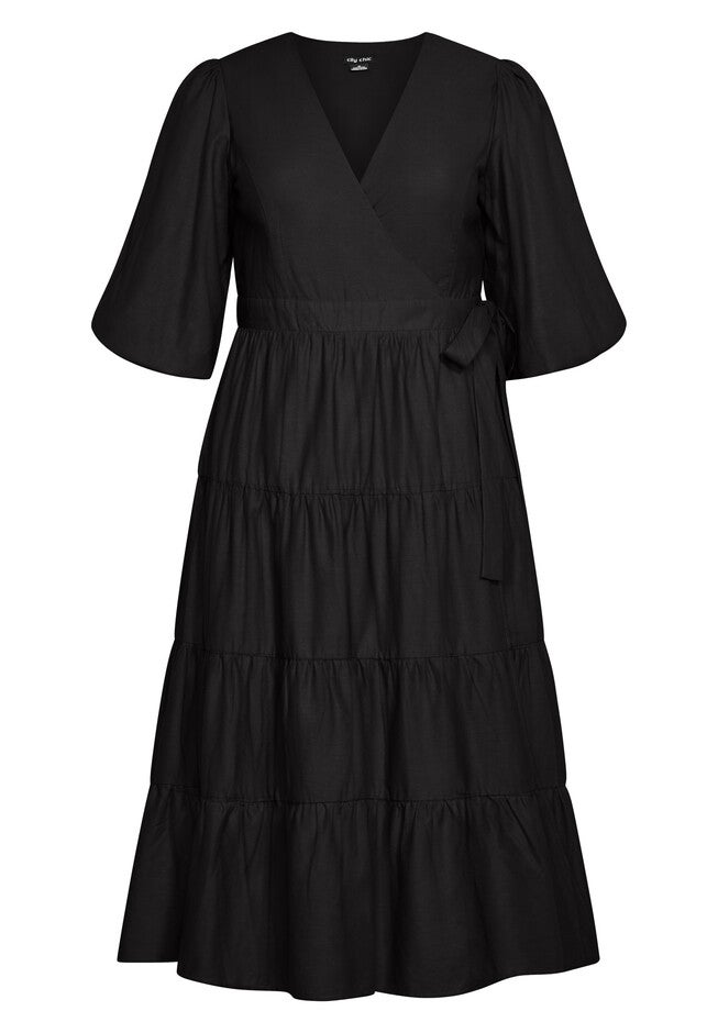 English Rose Maxi Dress - black, BLACK, alternate image number null