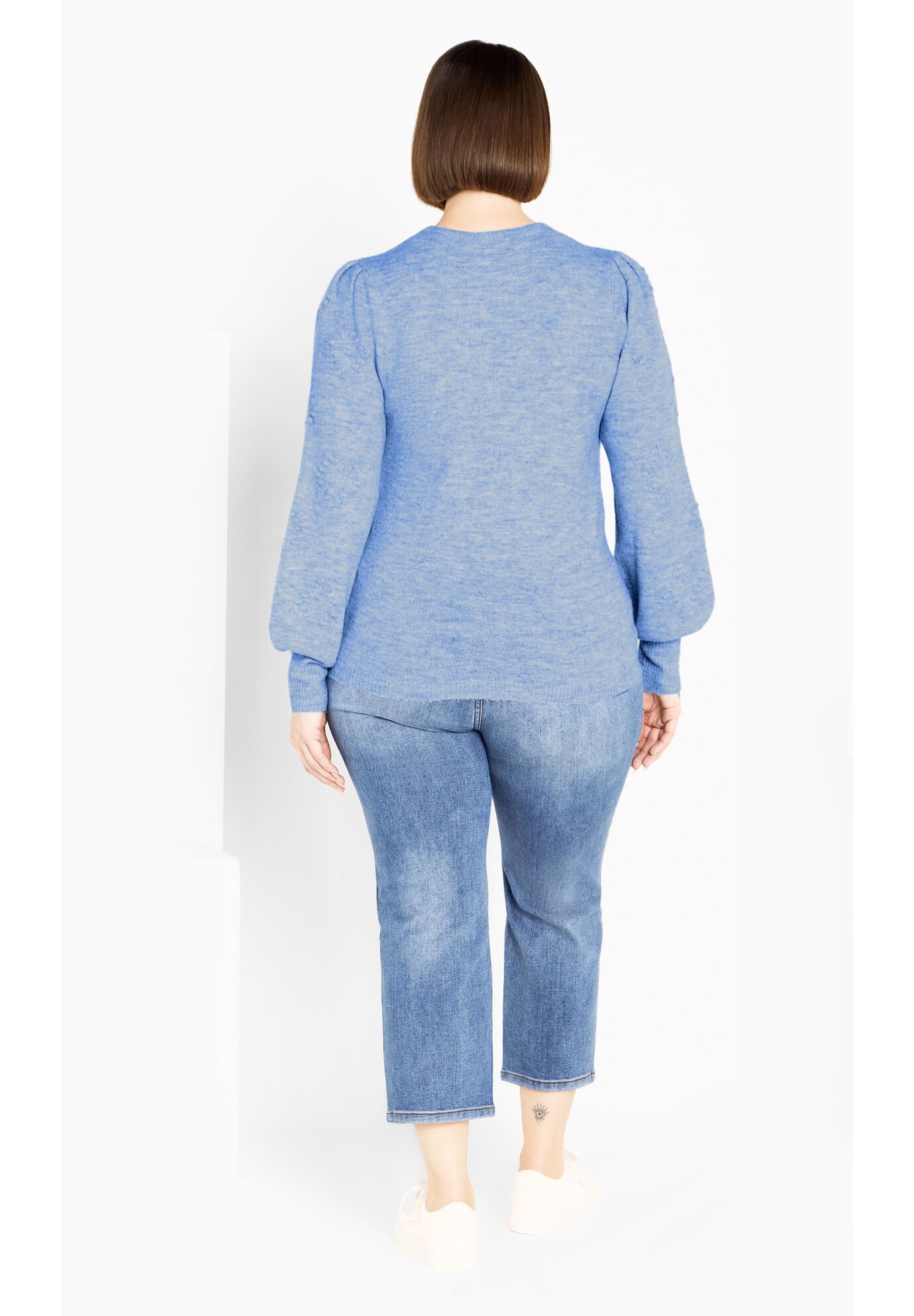 Nicky Pom Pom Sweater, SKY BLUE, alternate image number 2