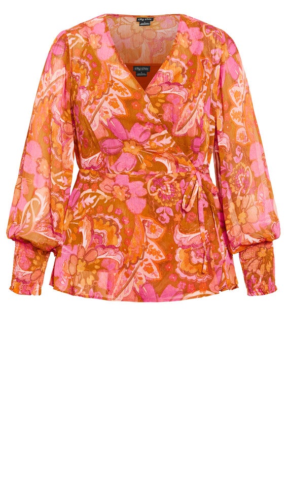 Alexis Print Top - sienna, PINK, alternate image number 3