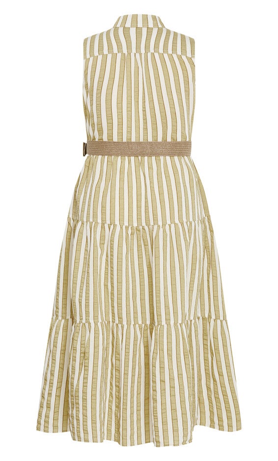 Clean Lines Dress - moss, GREEN, alternate image number null