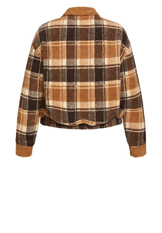 Scottie Jacket - toffee check, BROWN, alternate image number null