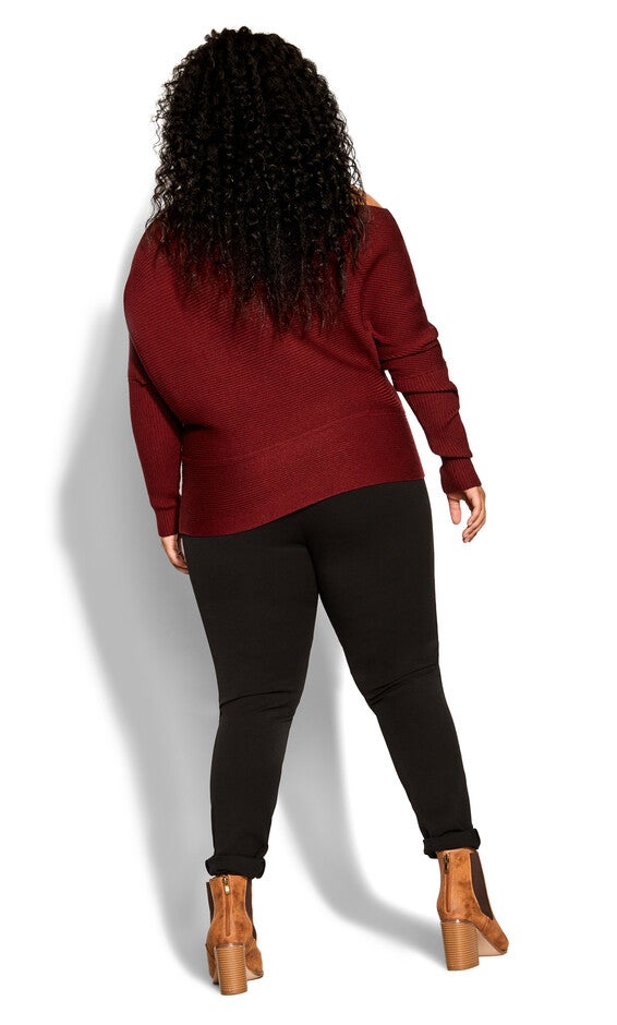 Stella Sweater - port, RED, alternate image number null