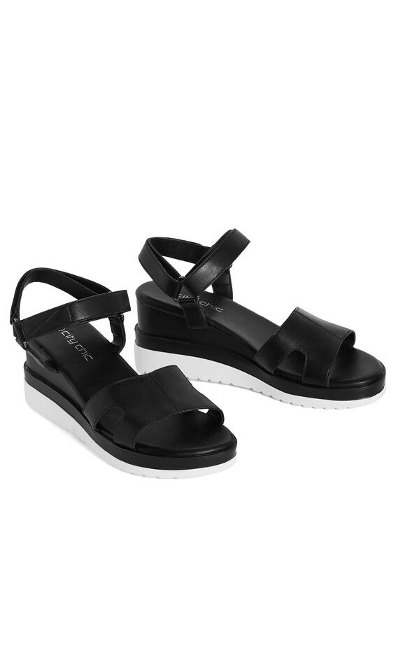 WIDE FIT Viki Platform - black, BLACK, alternate image number null
