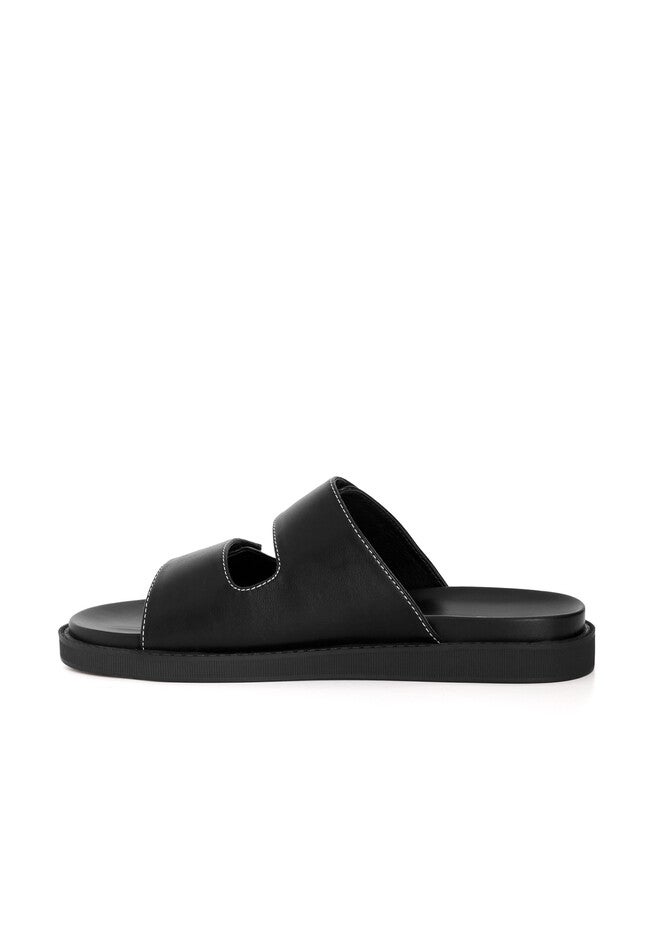 WIDE FIT Stitch Sandy Slide - black, BLACK, alternate image number null