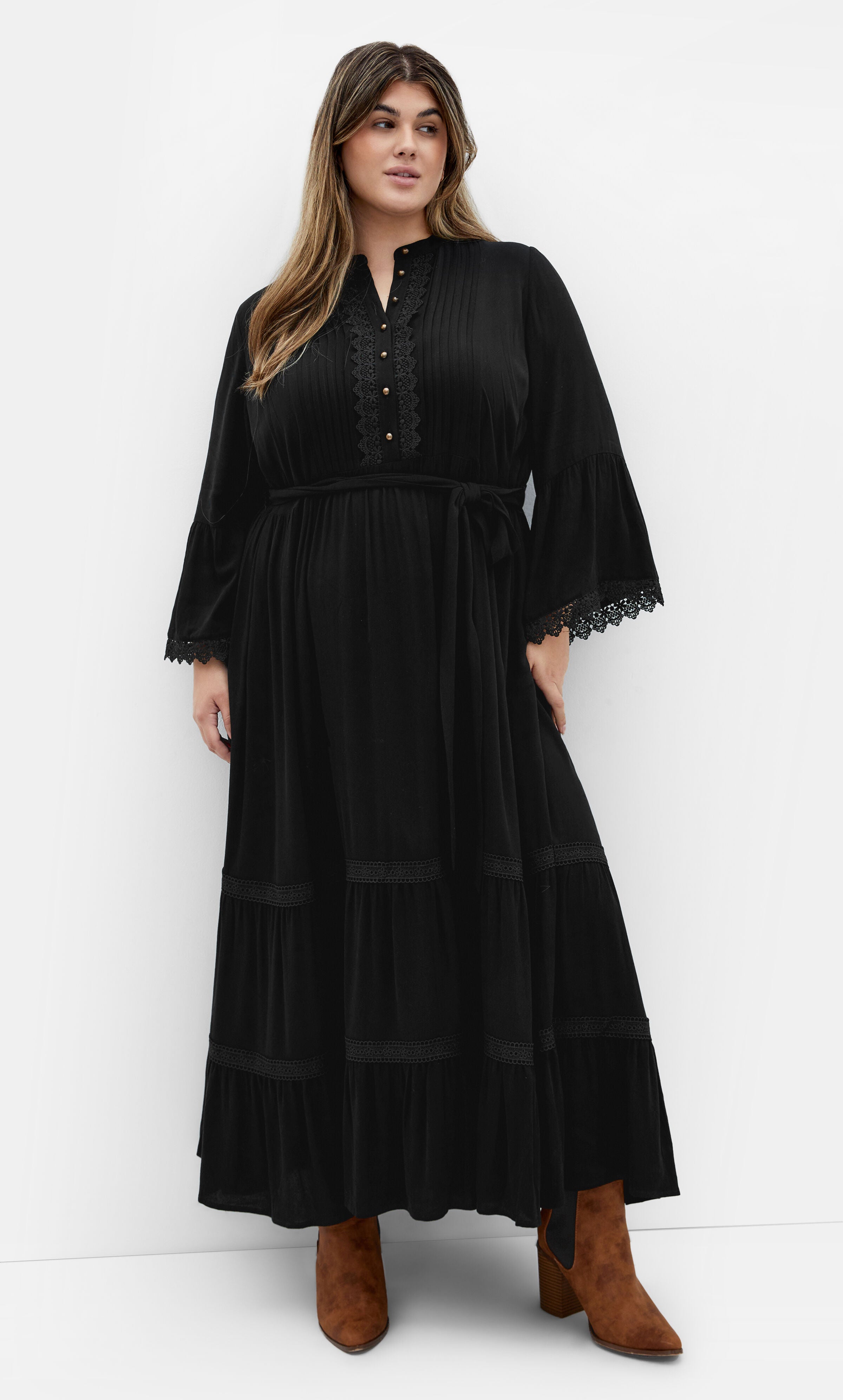 Camille Maxi Dress - black, BLACK, alternate image number 2