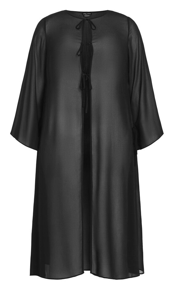 Remi Longline Jacket - black, BLACK, alternate image number null