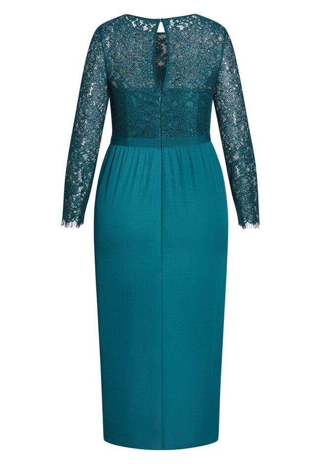 Elegant Dress - teal, GREEN, alternate image number 2