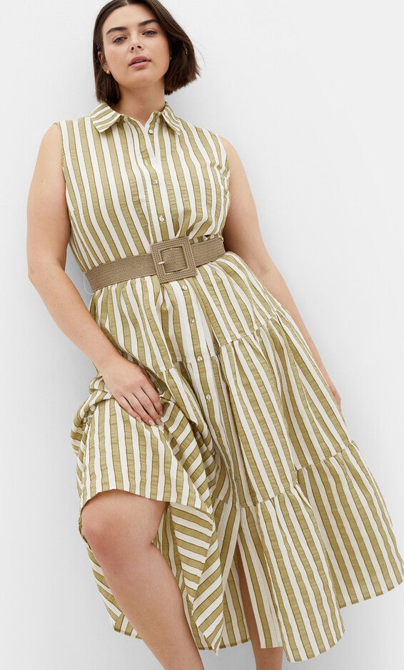 Clean Lines Dress - moss, GREEN, hi-res image number null