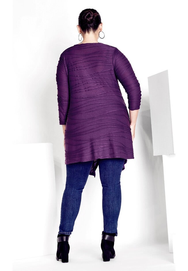 Finley Textured Top, PLUM, on-hover image number 1