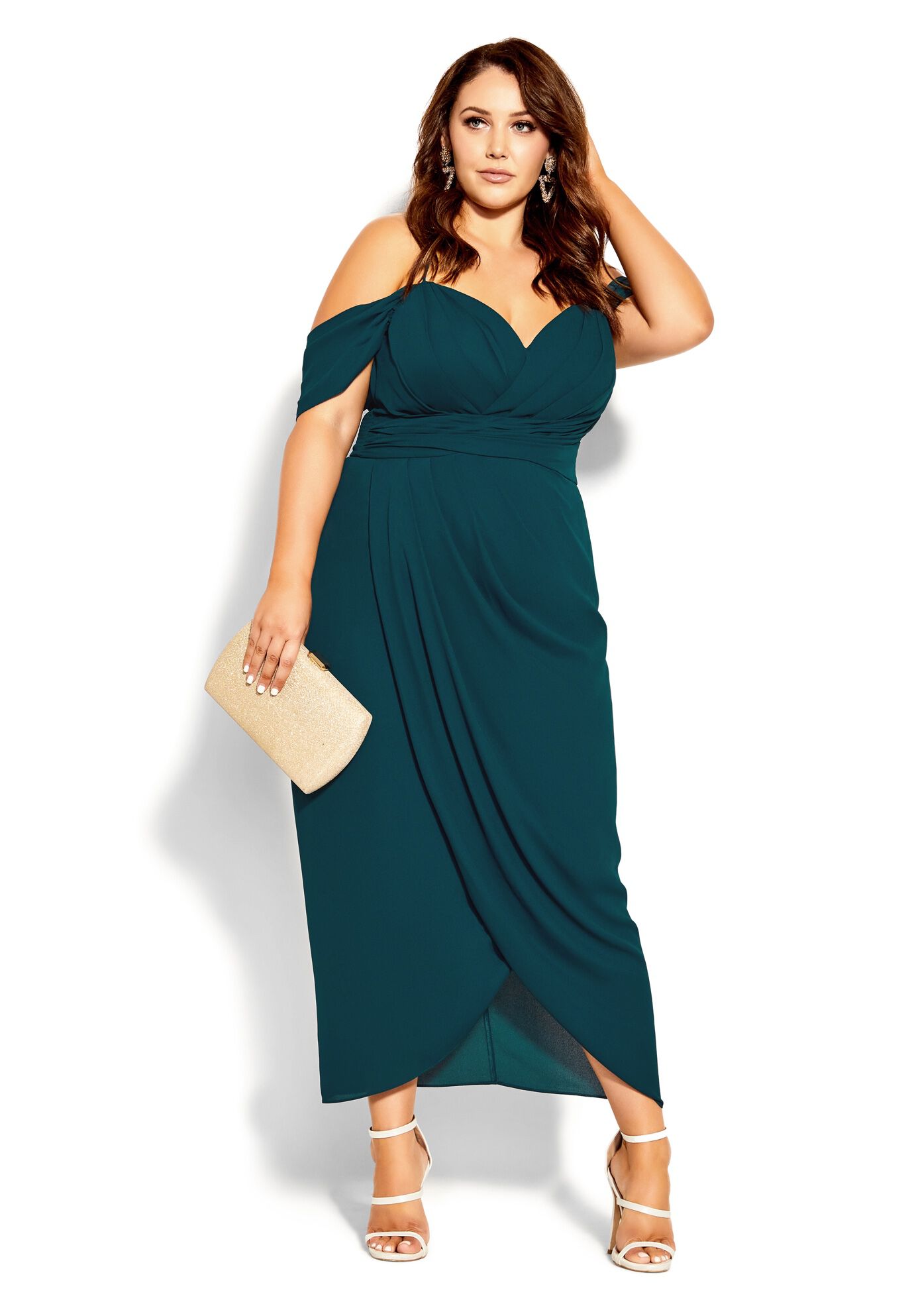 Entwine Maxi Dress - emerald, GREEN, on-hover image number 1