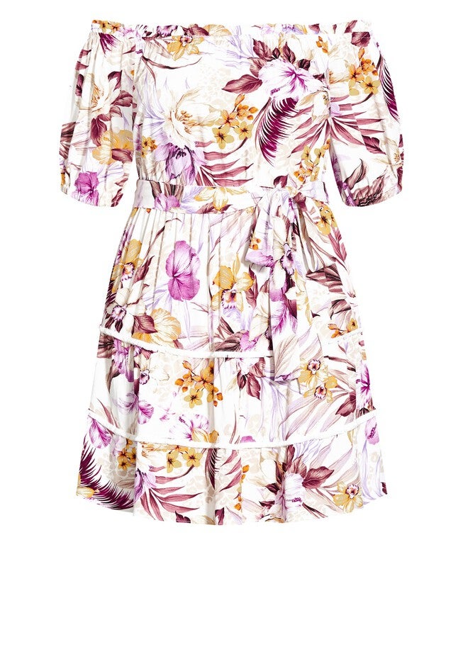 Mahe Tier Dress - ivory, WHITE, alternate image number null