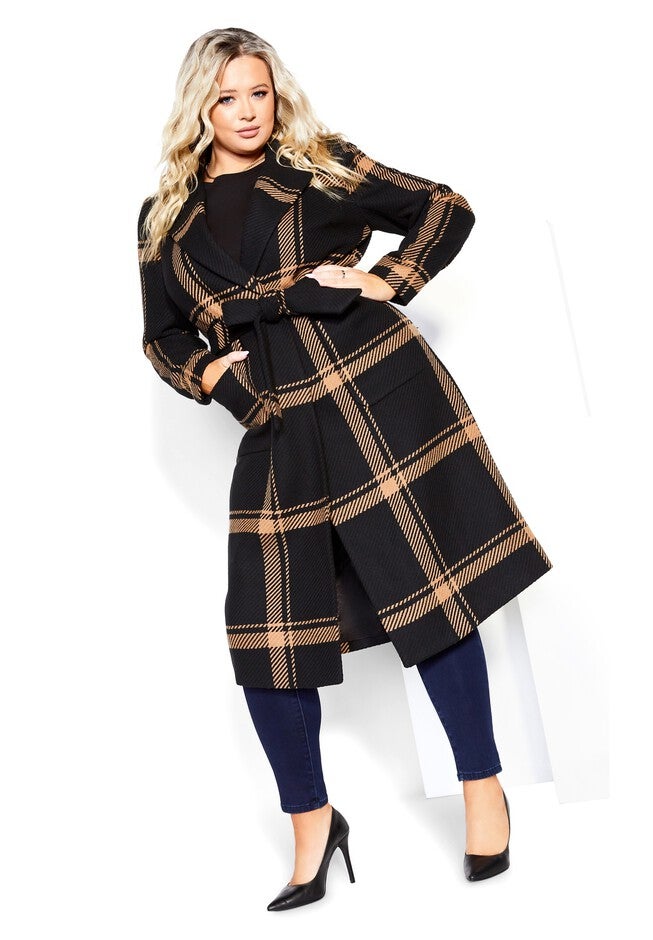 Checkmate Coat - caramel, BROWN, on-hover image number 1