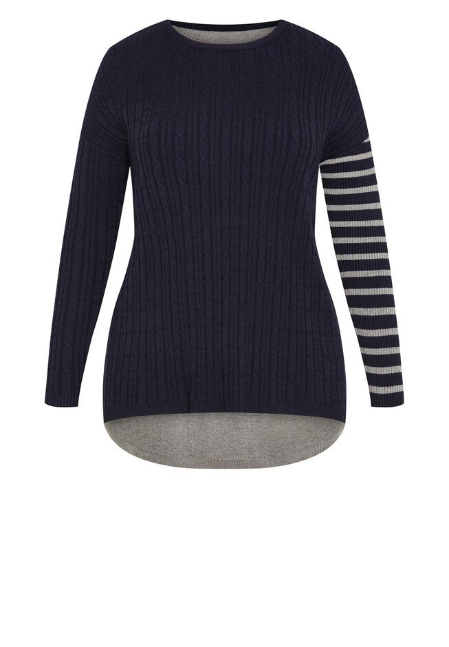 Sandy Sweater, NAVY, alternate image number null