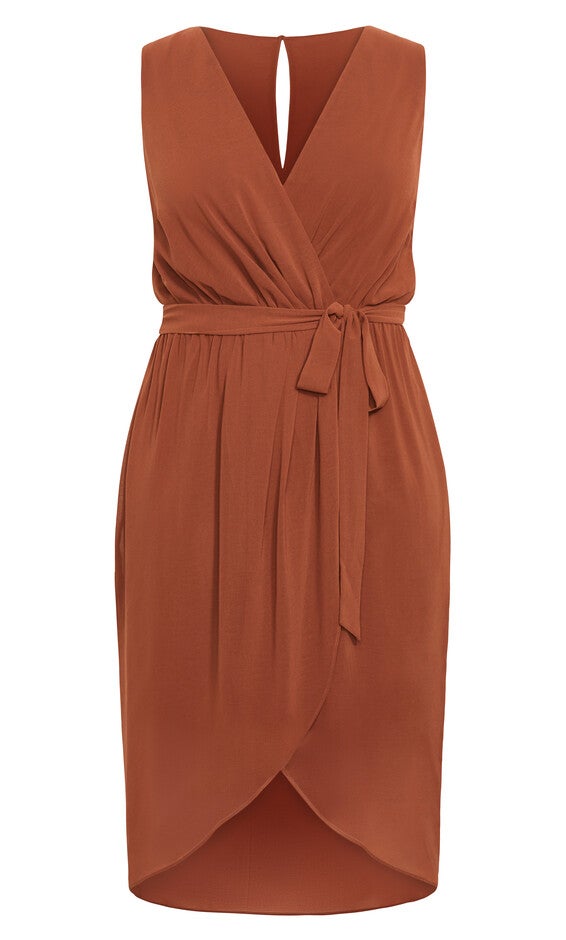 Sexy Tie Dress - ginger, ORANGE, alternate image number 4