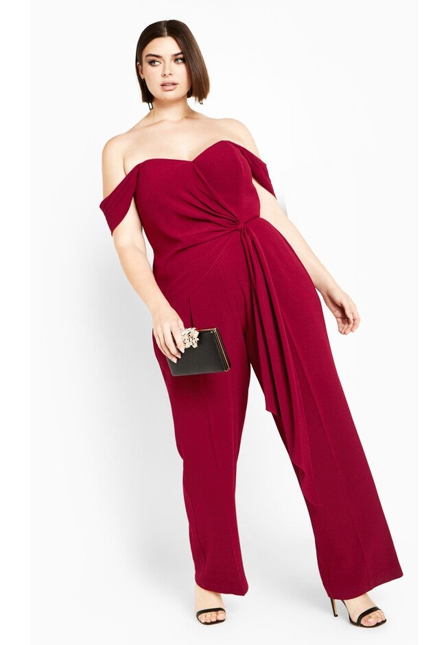 Gabriela Jumpsuit - currant, RED, hi-res image number null