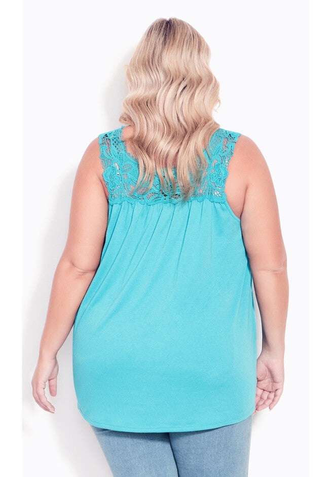 Allegra Crochet Top, TURQUOISE, on-hover image number null