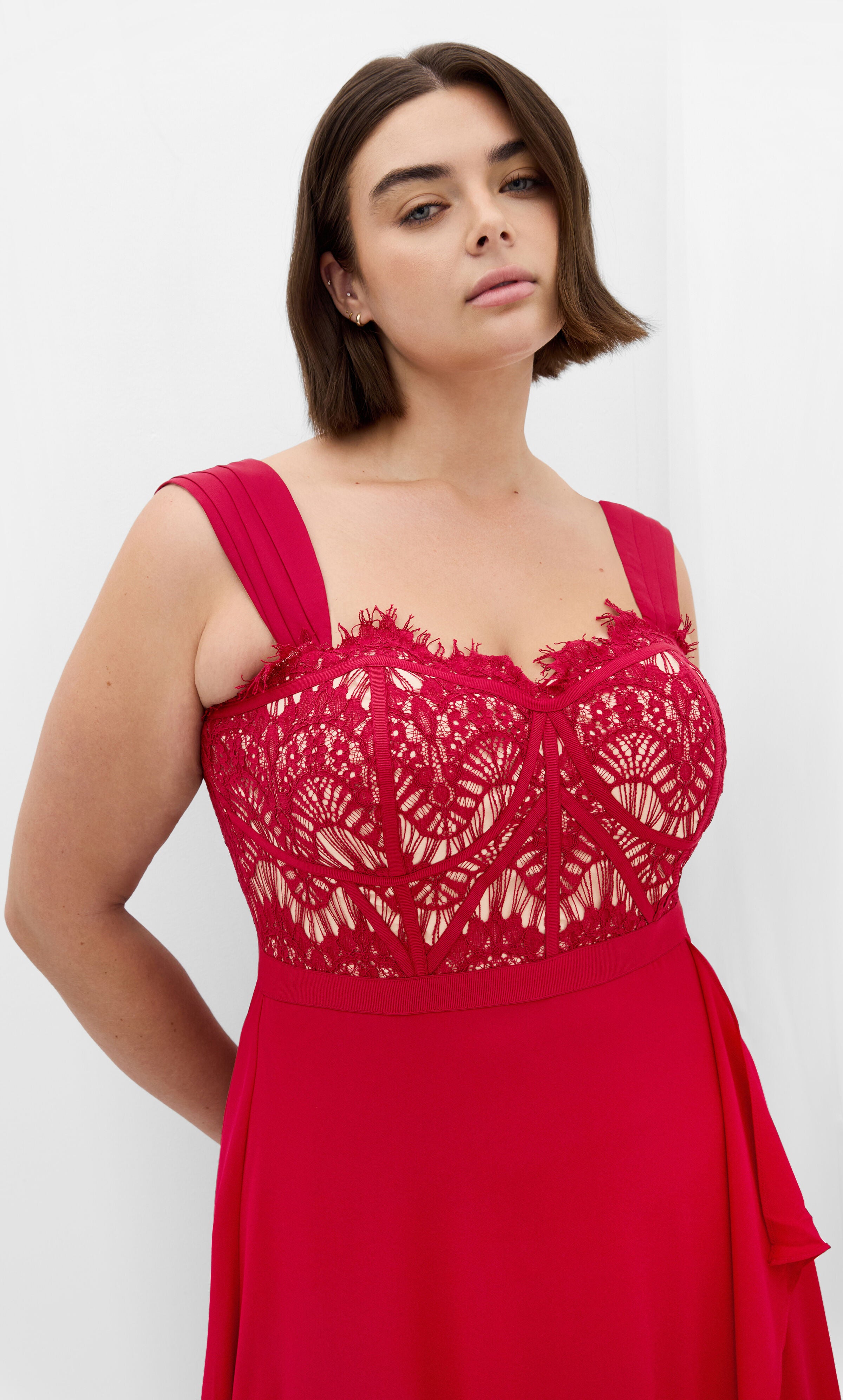 Sweet Evie Maxi Dress - red, RED, alternate image number 4