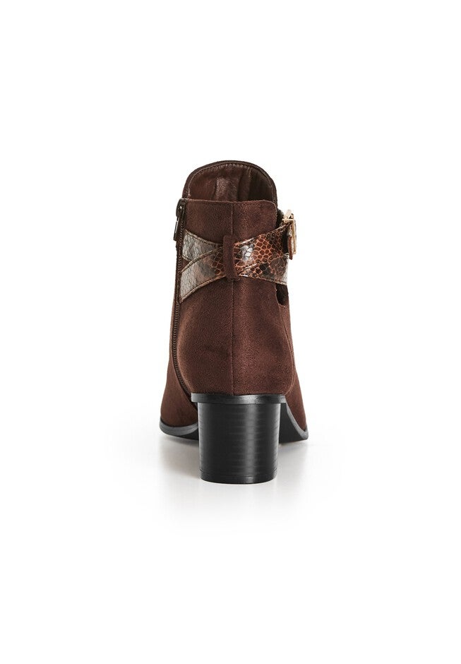 WIDE FIT Alias Cut Out Ankle Boot - brown, BROWN, alternate image number null