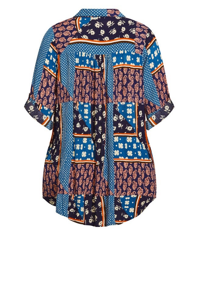 Island Breeze Print Tunic, KRISHAN PATCHWORK, alternate image number null