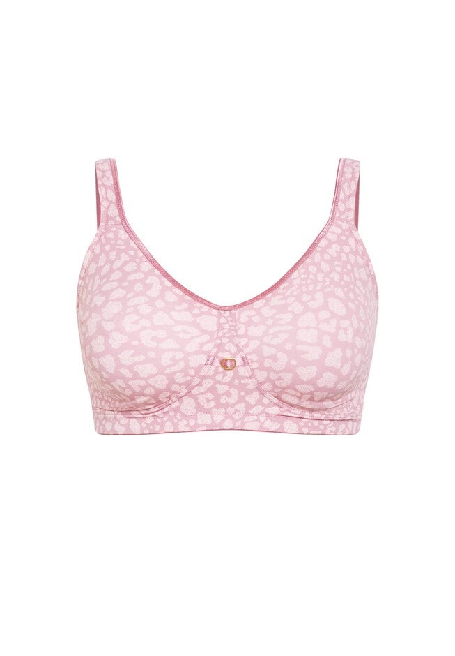 Soft Caress Print Bra, PINK ANIMAL, alternate image number null