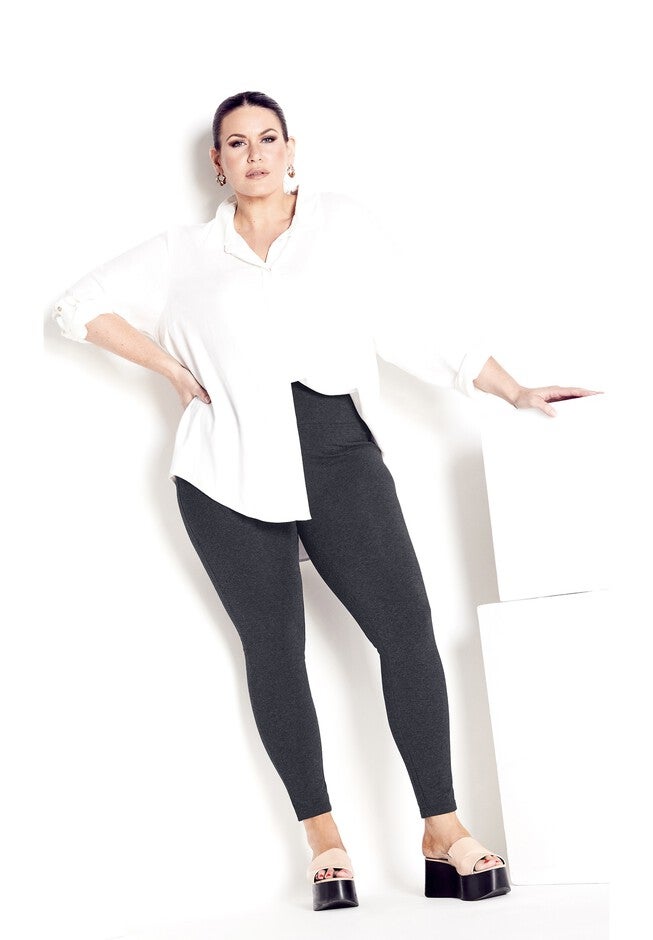 High Rise Legging, CHARCOAL, alternate image number 7