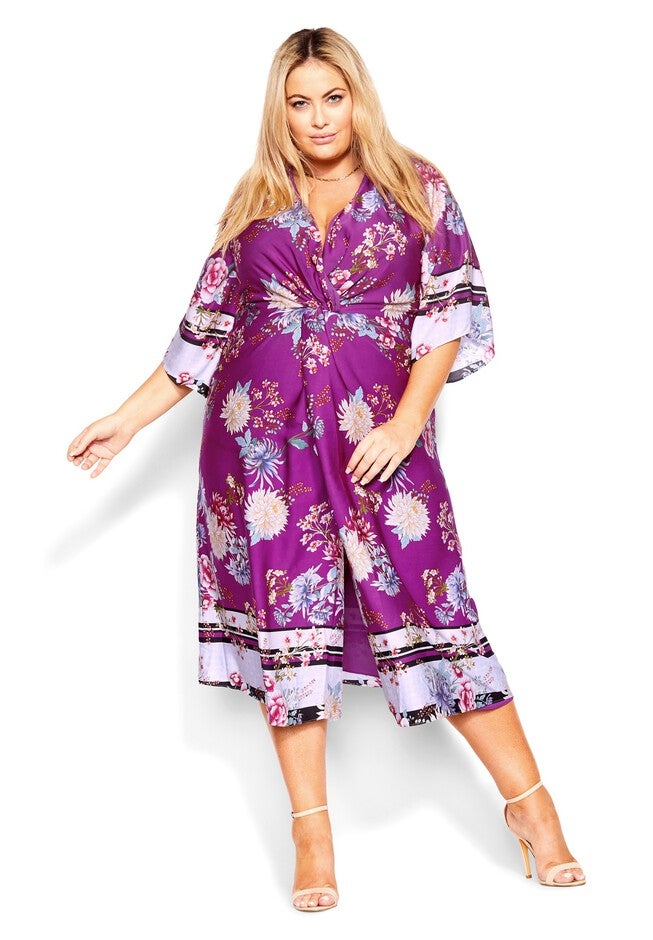 Linda Dress - magenta, GREEN, hi-res image number null