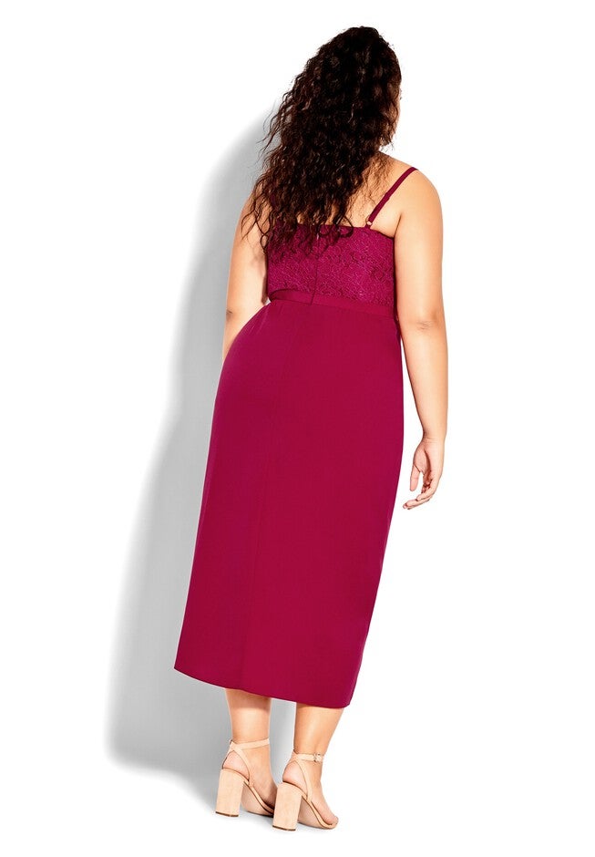 Lace Touch Dress - rosebud, PINK, alternate image number 5