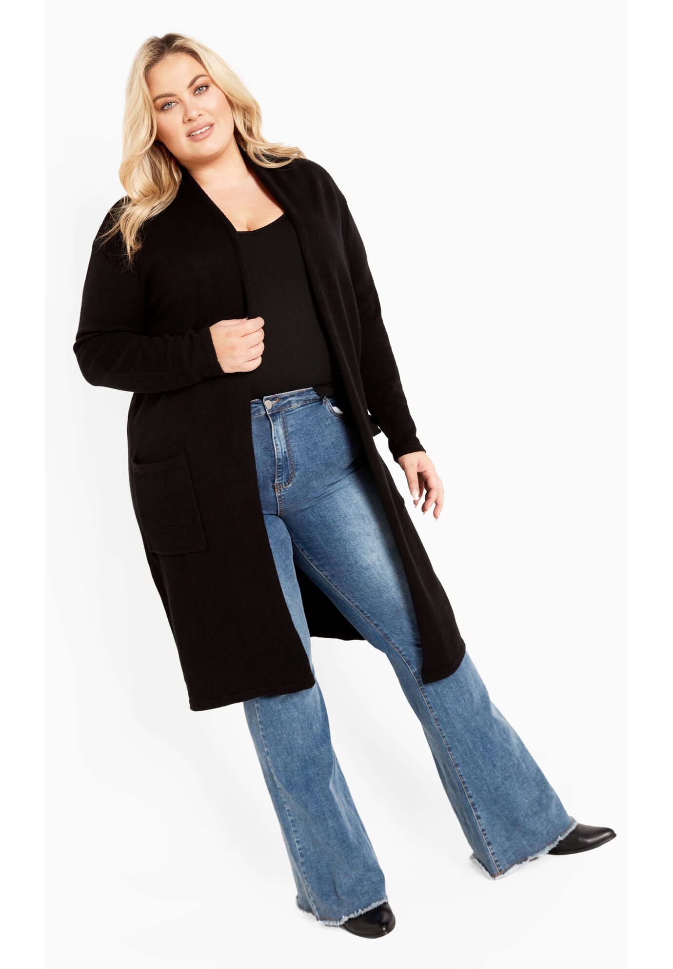 Kennedy Cardigan, BLACK, alternate image number 2