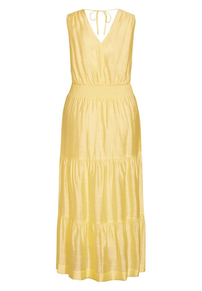 Sweetly Tiered Dress - limoncello, YELLOW, alternate image number 3