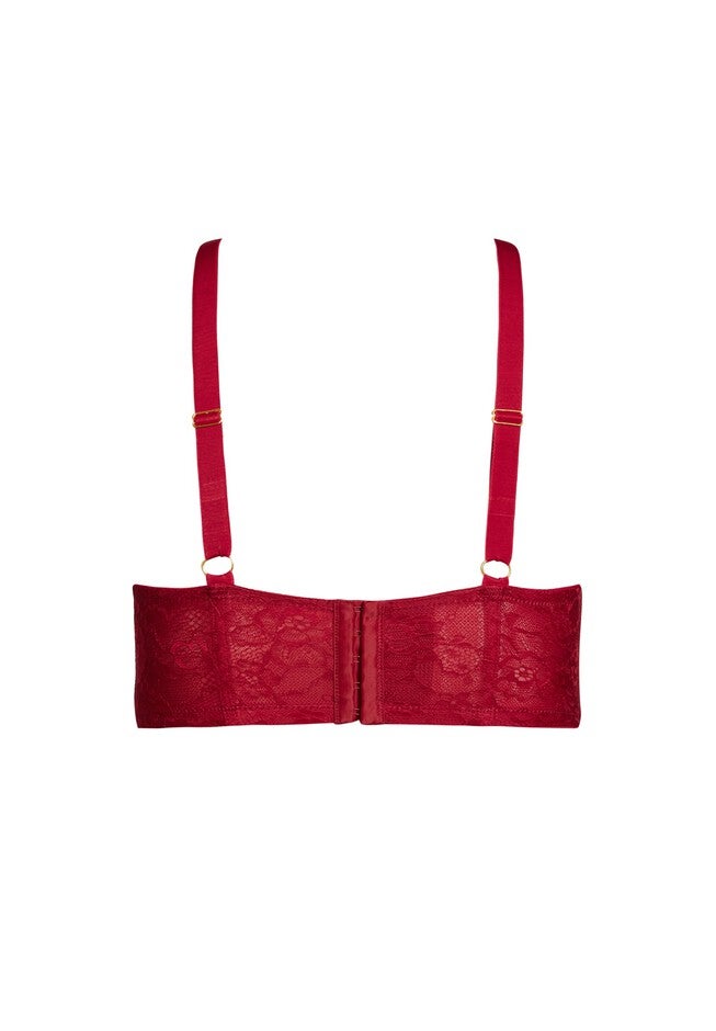 Saskia Bralette - pomegranate, RED, alternate image number 3