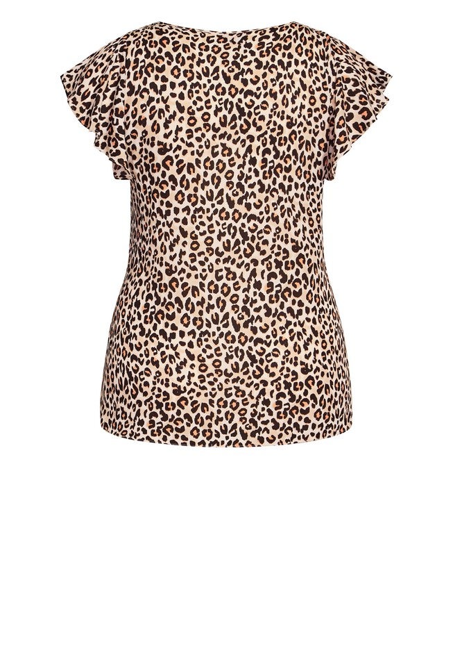 Zip Prowess Top - leopard, BROWN, alternate image number null