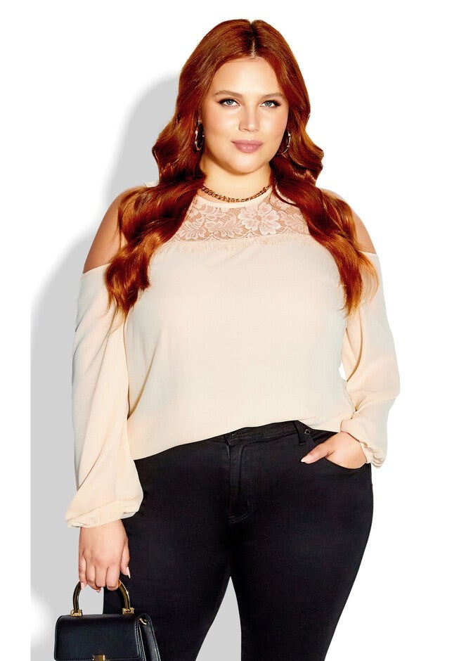 Natalia Top - buff, BEIGE, hi-res image number 0