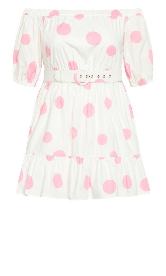June Spot Dress - ivory, WHITE, alternate image number 4