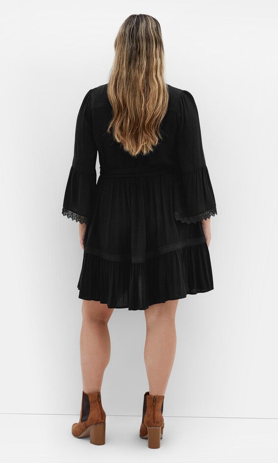Camille Dress - black, BLACK, alternate image number null