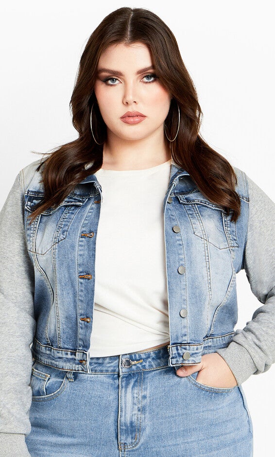 Denim Street Jacket - denim, BLUE, hi-res image number 0