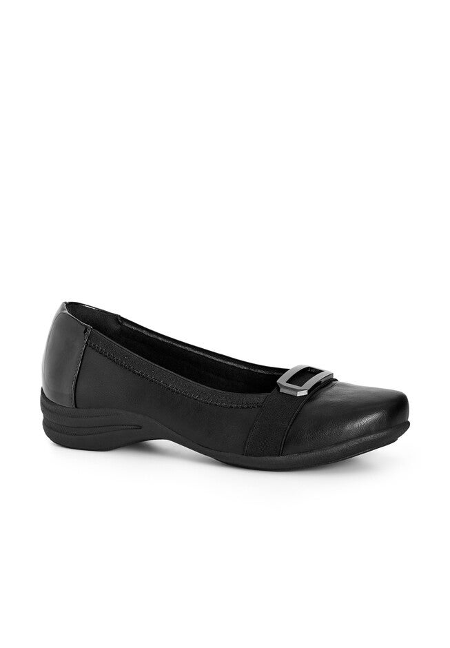 Comfort Adele Flat, BLACK, on-hover image number 1