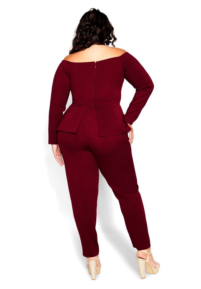 Alice Jumpsuit - claret, RED, hi-res image number null
